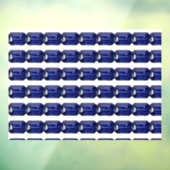 Blauw patroon raamsticker (Vel 3)