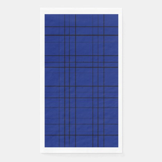 Blauw patroon servet (Voorkant)