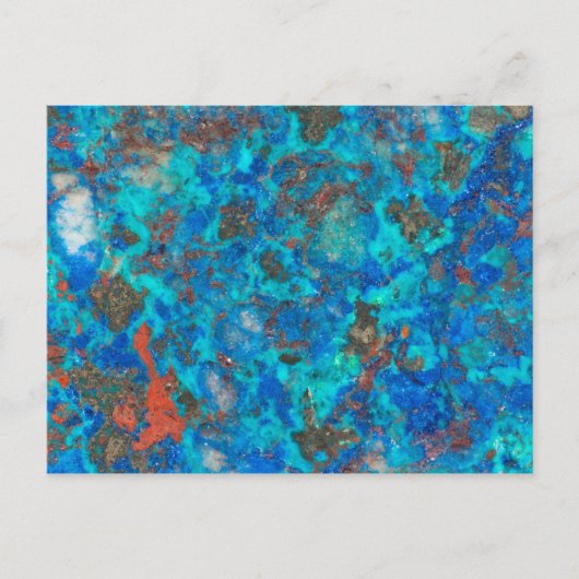 Blauw patroon Shattuckiet Briefkaart (Voorkant)