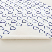 Blauw patroon sherpa deken (3/4)