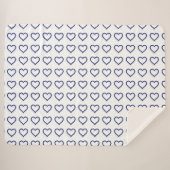 Blauw patroon sherpa deken (Voorkant (horizontaal))