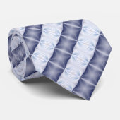 Blauw patroon stropdas (Opgerold)