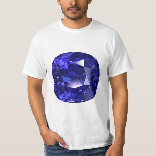 Blauw patroon t-shirt (Voorkant)