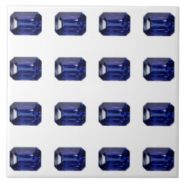 Blauw patroon tegeltje