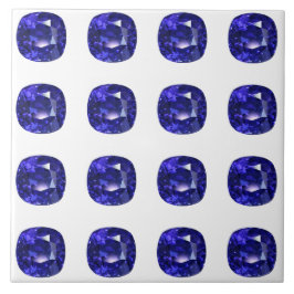 Blauw patroon tegeltje