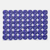 Blauw patroon theedoek (Horizontaal)