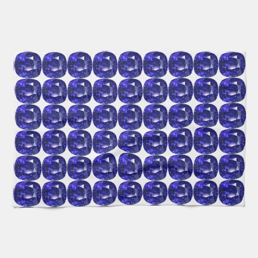 Blauw patroon theedoek (Horizontaal)