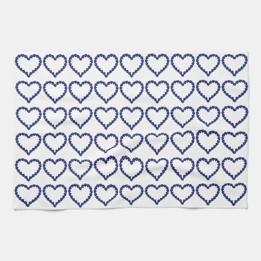 Blauw patroon theedoek (Horizontaal)