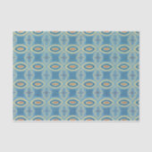 blauw patroon tissuepapier (Voorkant)