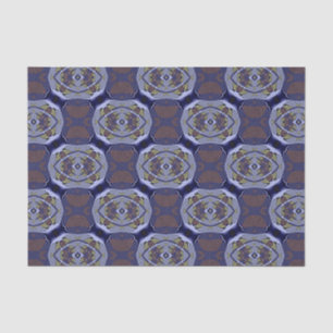 Blauw patroon tissuepapier