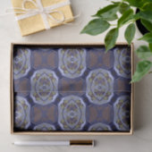 Blauw patroon tissuepapier (Geschenk)