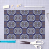 Blauw patroon tissuepapier (Craft)