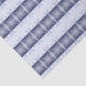 Blauw patroon tissuepapier (Detail)