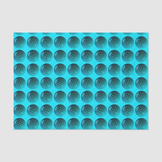 Blauw patroon tissuepapier (Voorkant)