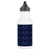 Blauw patroon van fietsen waterfles  (Rechts)