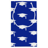 Blauw patroon van gradatiekapten - Afstuderen Klein Cadeauzakje (Achterkant)