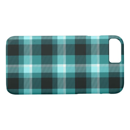 Blauw patroonpatroon Case-Mate iPhone case (Achterkant (Horizontaal))