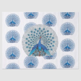  blauw patroonpatroon tissuepapier