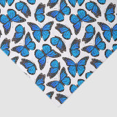 Blauw patroonpatroonpatroon tissuepapier (Detail)