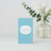 Blauw patroonVisitekaartje Visitekaartje (Staand voorkant)