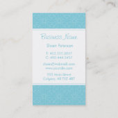 Blauw patroonVisitekaartje Visitekaartje (Achterkant)