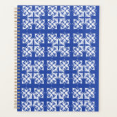 Blauw pattereerde Classic Planner (Voorkant)