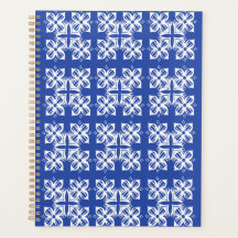 Blauw pattereerde Classic Planner