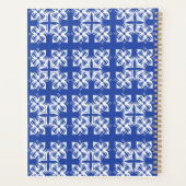 Blauw pattereerde Classic Planner (Achterkant)