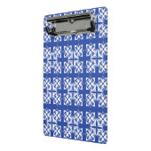Blauw pattereerde Classic Planner Mini Klembord (Angled2)