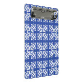 Blauw pattereerde Classic Planner Mini Klembord (Schuin)