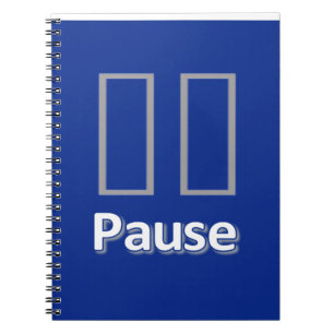 Blauw Pause Notitieboek