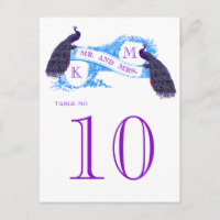 Blauw Pauw Trouwtafel Nummer 8806CE