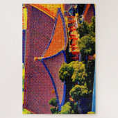 Blauw paviljoen dak | Verboden Stad Legpuzzel (Verticaal)