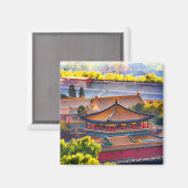 Blauw paviljoen, Verboden stad Magneet (Voorkant / Achterkant)