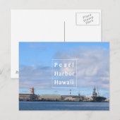 blauw Pearl Harbour-briefkaart Briefkaart (Voorkant / Achterkant)