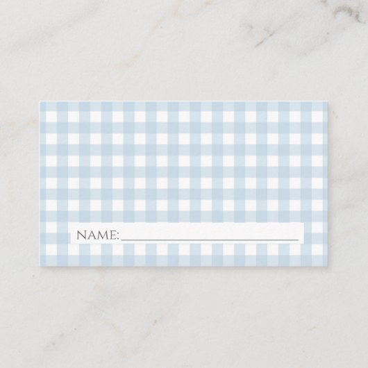 Blauw Pelikaan Jongen Baby shower Luier Raffle Informatiekaartje (Achterkant)