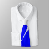 Blauw penseel Modern Witte Achtergrond Stropdas (Gebonden)