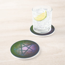 Blauw Pentacle Zandsteen Onderzetter