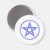 Blauw Pentagram Pentacle Magneet (Voorkant / Achterkant)