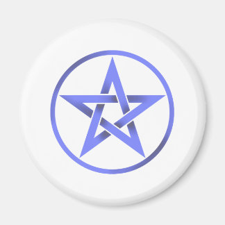 Blauw Pentagram Pentacle Magneet