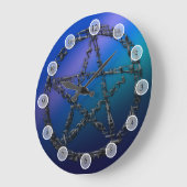 Blauw pentakel grote klok (Hoek)