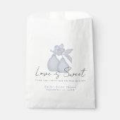 Blauw Perfecte Peer Bruiloftsborrel | Liefde is Zo Bedankzakje (Voorkant)
