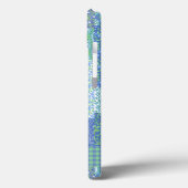 Blauw Periwinkle Bloem Boho Nep Patchwork Patroon Case-Mate iPhone Case (Achterkant / Links)