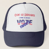 Blauw - Personaliseer met je favoriete kandidaat Trucker Pet (Voorkant)