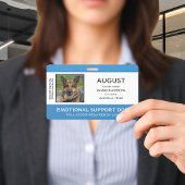 Blauw Personeelsfoto ID-beveiliging Badge