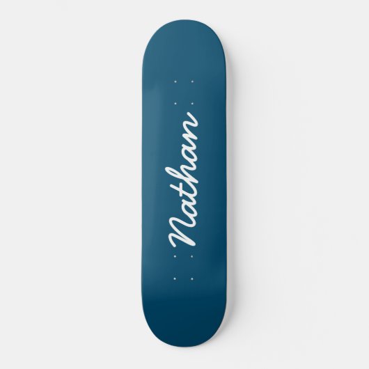 Blauw  persoonlijk skateboard (Voorkant)