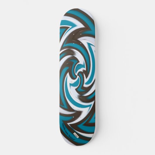 Blauw Persoonlijk Skateboard (Voorkant)