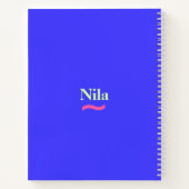 Blauw persoonlijke foto-laptop voor pc's notitieboek (Achterkant)