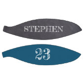 Blauw persoonlijke naambalknummeridentificatie basketbal (Panelen)