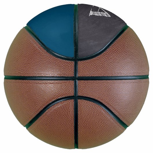 Blauw persoonlijke PAPA Ball Player-fevegetal pa Basketbal (Rechts)